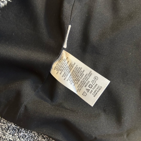 LOFT BLACK AND WHITE TWEED MIX SINGLE BUTTON WOMEN’S LINED BLAZER CARRER STYLE - Picture 5 of 10